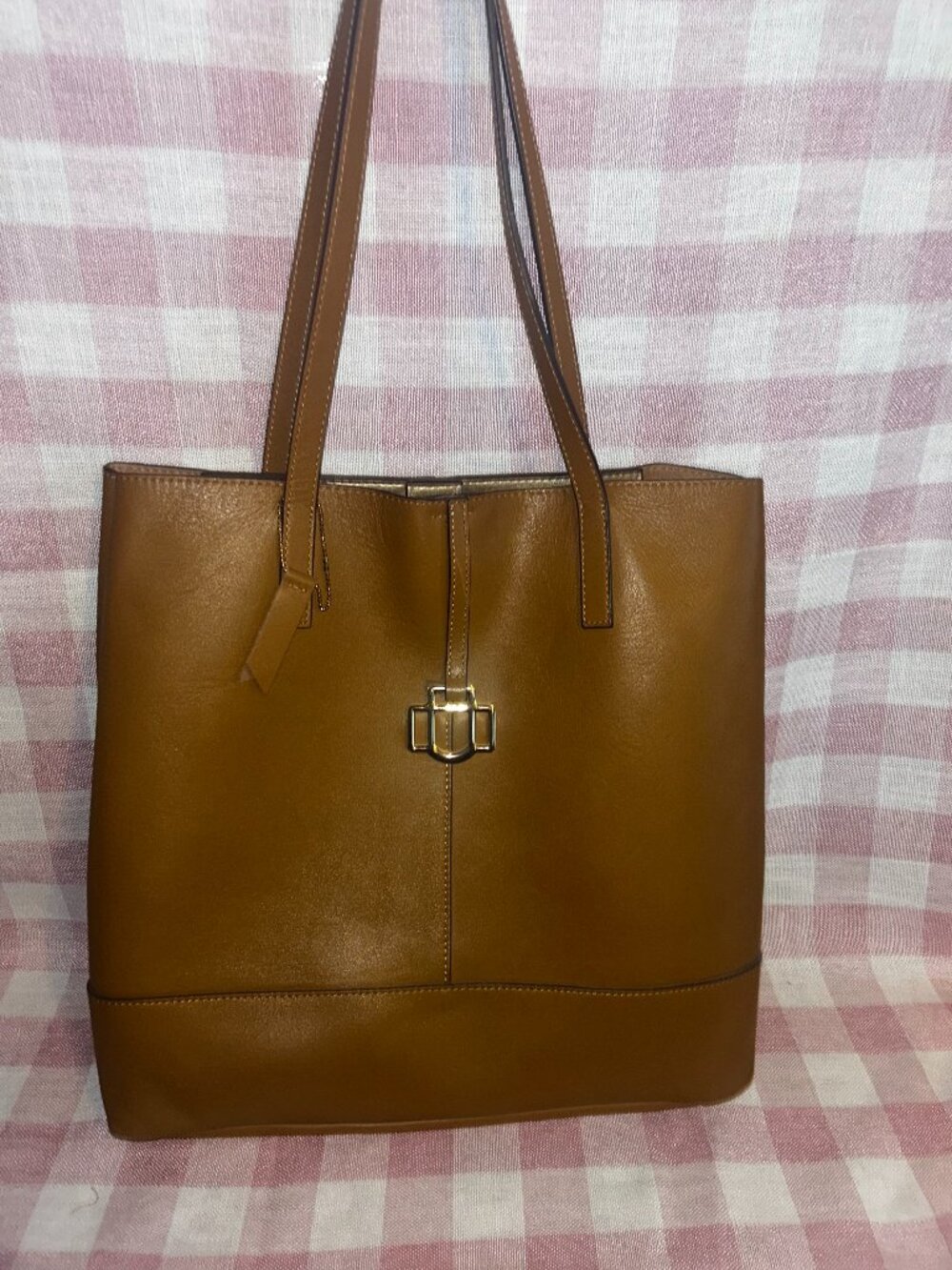 .  Brown Structured Shoulder Bag – Good Condition – Classic Style